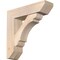 Ekena Millwork Olympic Slat Smooth Bracket w/ Offset Brace, Douglas Fir, 7 1/2"W x 28"D x 28"H BKT0806X28X28OLY06SDF - alternate 1